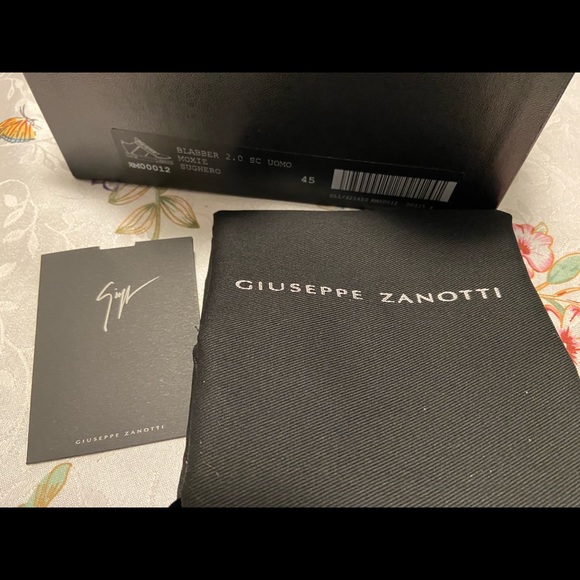 NEW Giuseppe Zanotti Blabber Leather Sneaker - Picture 11 of 13